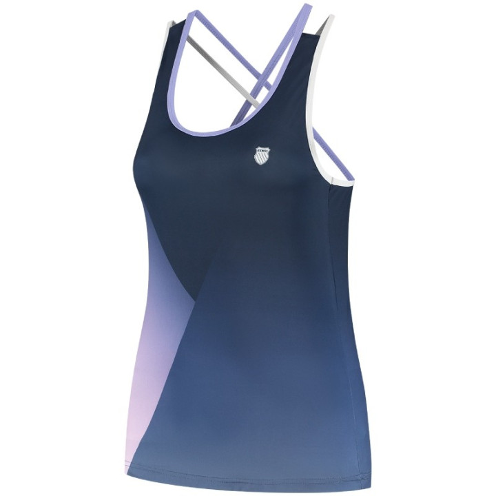 Débardeur Femme K-Swiss Hypercourt Singlet Print Bleu Marine