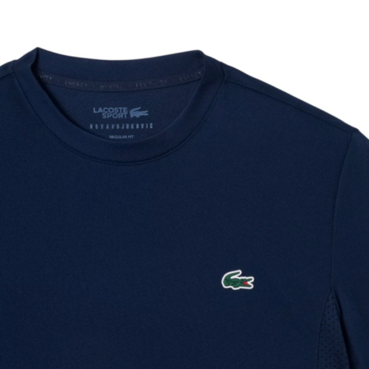 Promo Tee-Shirt Lacoste Tennis x Novak Djokovic Bleu Marine