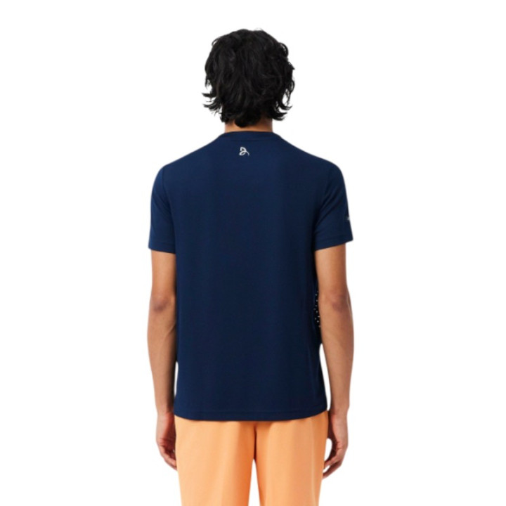 Achat Tee-Shirt Lacoste Tennis x Novak Djokovic Bleu Marine