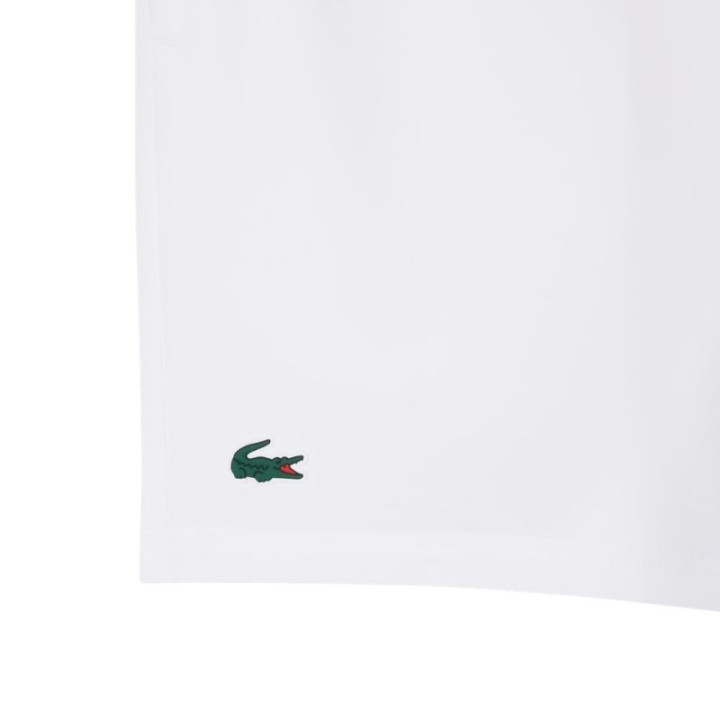 Promo Short Lacoste Tennis Ultra Dry Stretch Blanc