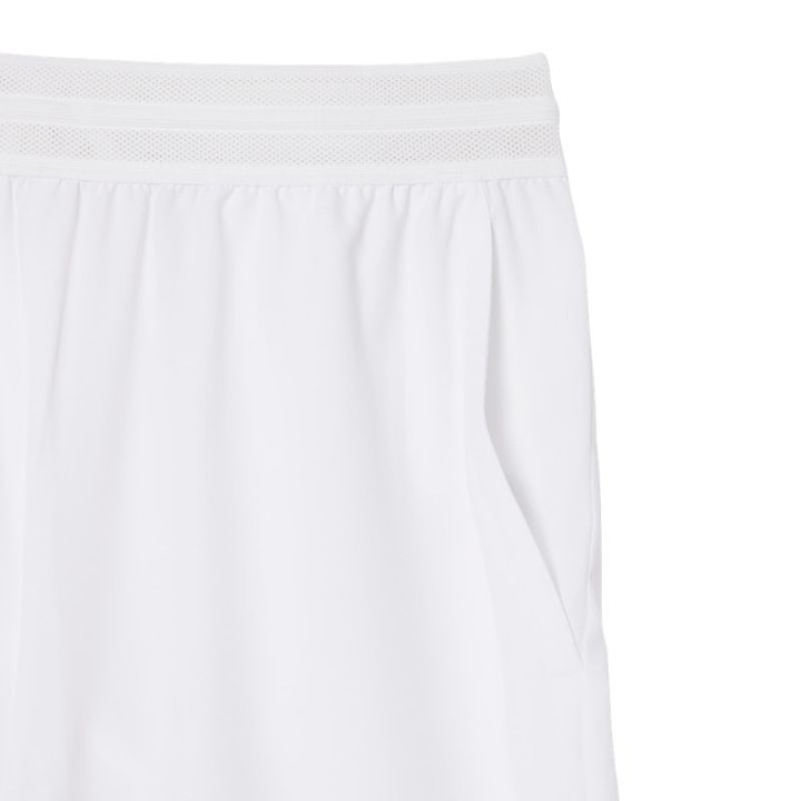 Prix Short Lacoste Tennis Ultra Dry Stretch Blanc