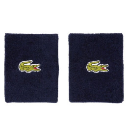 Serre-Poignets Lacoste Jersey Stretch x2 Bleu Marine