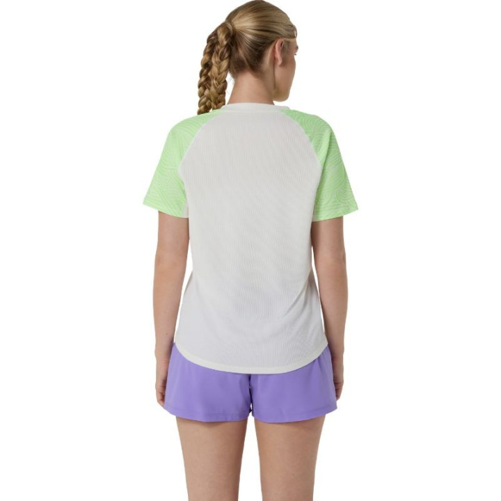 Achat Tee-Shirt De Padel Femme Asics Court All Over Print Vert