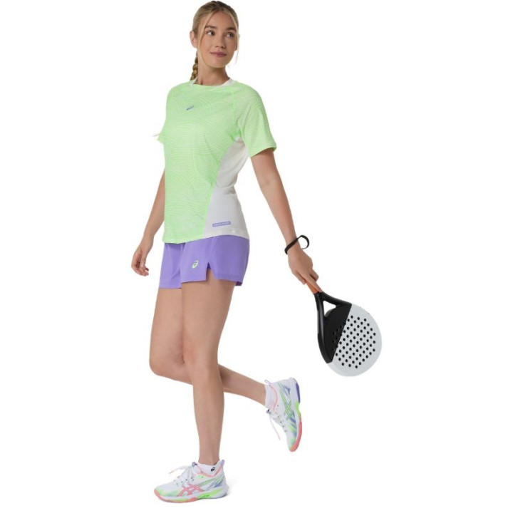 Padel Femme Asics Court All Over Print Vert