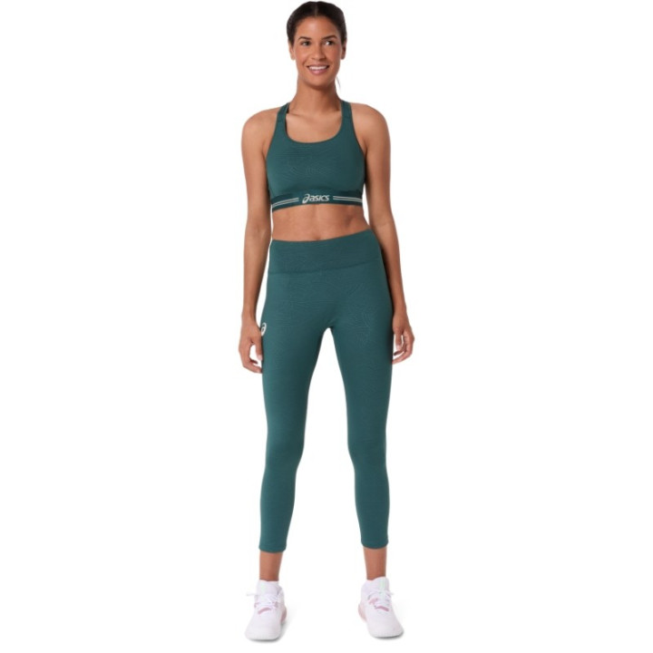 Legging Femme Asics Game 7/8 Tight Vert