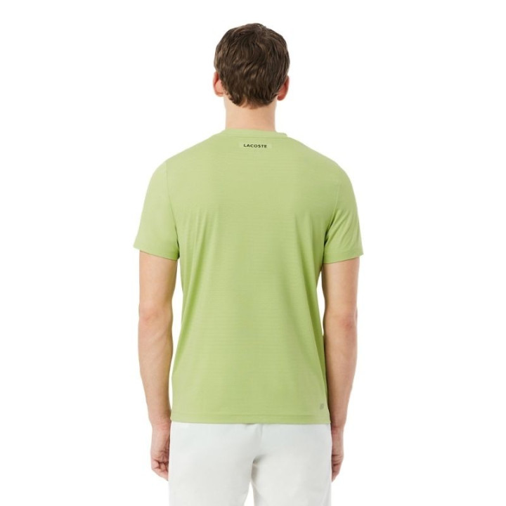 Achat Tee-Shirt Lacoste Tennis Jacquard Stretch Ultra Dry Vert
