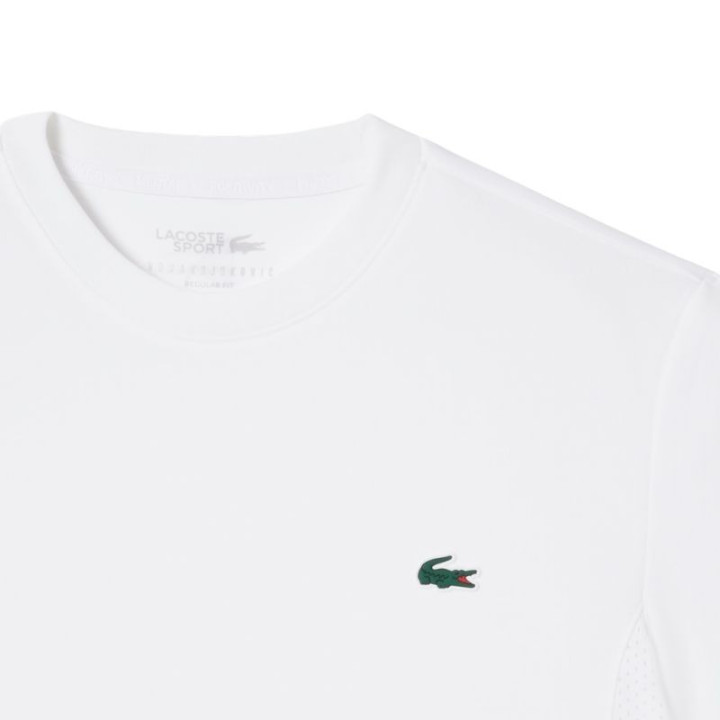 Promo Tee-Shirt Lacoste Tennis x Novak Djokovic Blanc