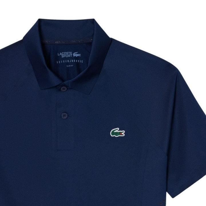 Promo Polo Lacoste Tennis X Novak Djokovic On Court Bleu Marine