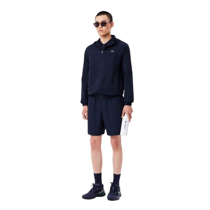 Short Lacoste Sport Léger Taffetas Diamanté Bleu Marine | Padel Compagnie
