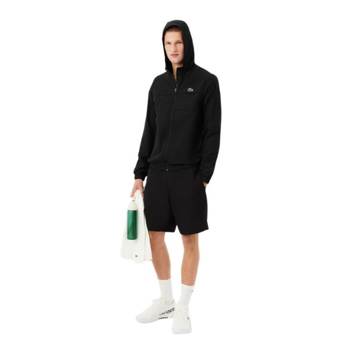 Short Lacoste Sport Léger Taffetas Diamanté Noir