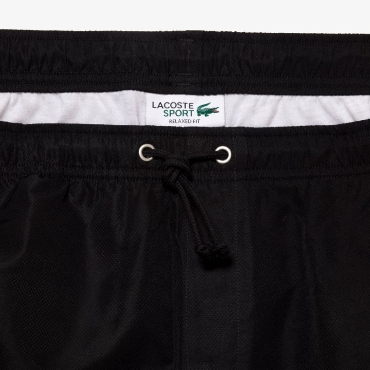 Short Lacoste Sport Léger Taffetas Diamanté Noir