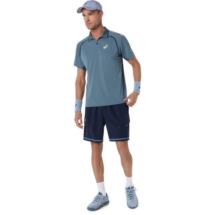 Polo Asics Match Bleu