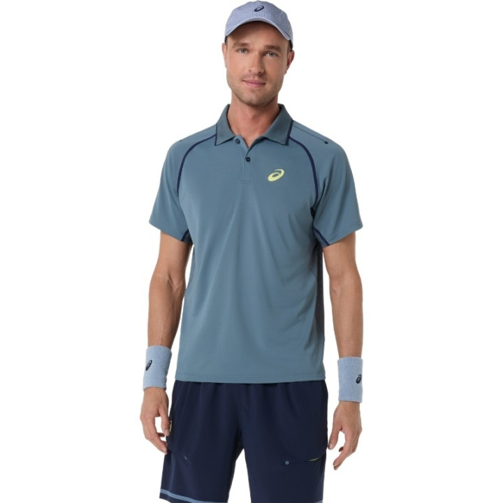 Polo Asics Match Bleu