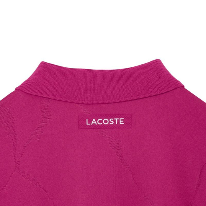 Polo Lacoste Tennis Jacquard Stretch Ultra Dry Fuchsia