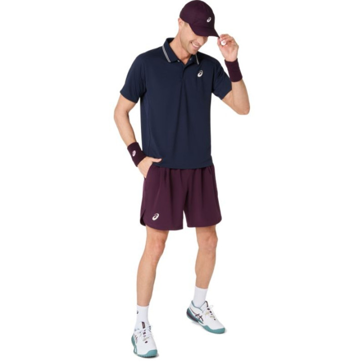 Short Asics Game 7in Bordeaux