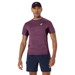 Tee Shirt Asics Match Jacquard SS Bordeaux