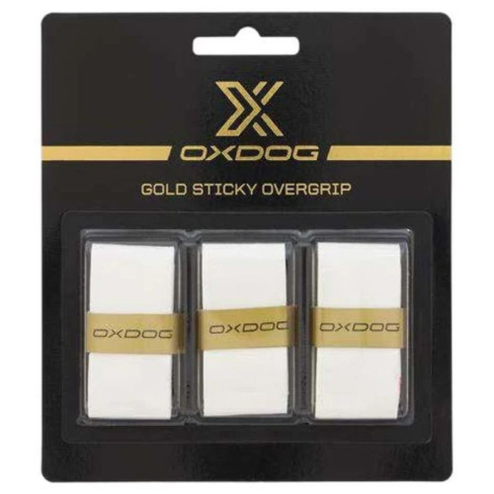 Surgrips De Padel Oxdog Sticky Gold x3 Blanc