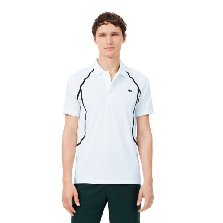 Polo Lacoste Tennis x Daniil Medvedev Blanc