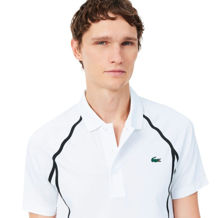 Achat Polo Lacoste Tennis x Daniil Medvedev Blanc