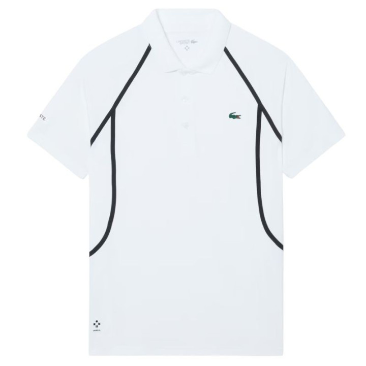 Vente Polo Lacoste Tennis x Daniil Medvedev Blanc