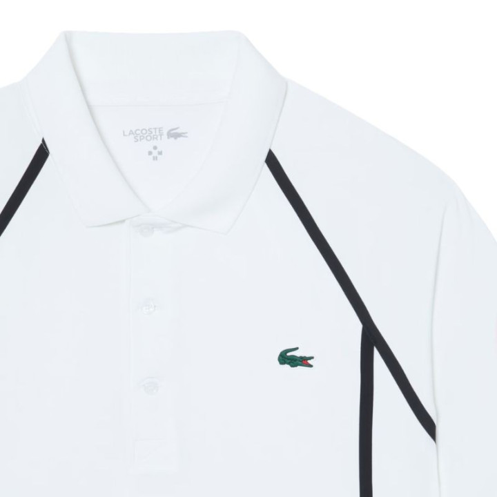 Polo Lacoste Tennis x Daniil Medvedev Blanc