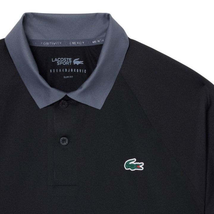 Polo Lacoste Tennis X Novak Djokovic On Court Noir