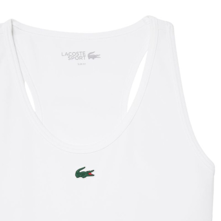 Débardeur Femme Lacoste Sport Ultra Dry Blanc