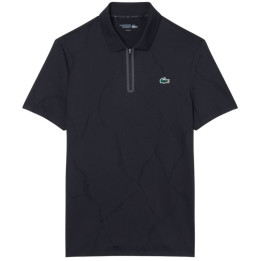 Polo Lacoste Tennis Jacquard Stretch Ultra Dry Noir
