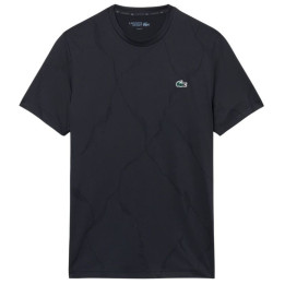 Tee-Shirt Lacoste Tennis Jacquard Ultra Dry Noir