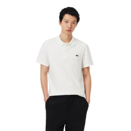 Polo Lacoste Sport Regular Fit Coton Mélangé Blanc
