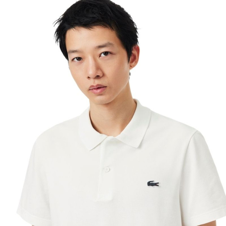 Prix Polo Lacoste Sport Regular Fit Coton Mélangé Blanc