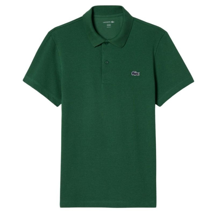 Vente Polo Lacoste Sport Regular Fit Coton Mélangé Vert