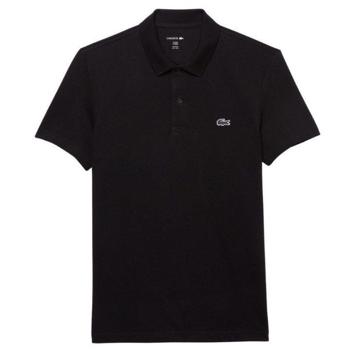 Promo Polo Lacoste Sport Regular Fit Coton Mélangé Noir