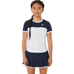 Tee-Shirt Enfant Fille Asics Blanc