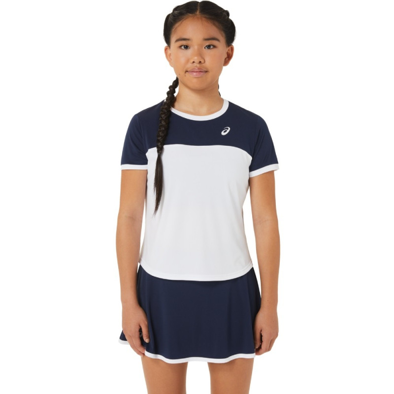Tee-Shirt Enfant Fille Asics Blanc